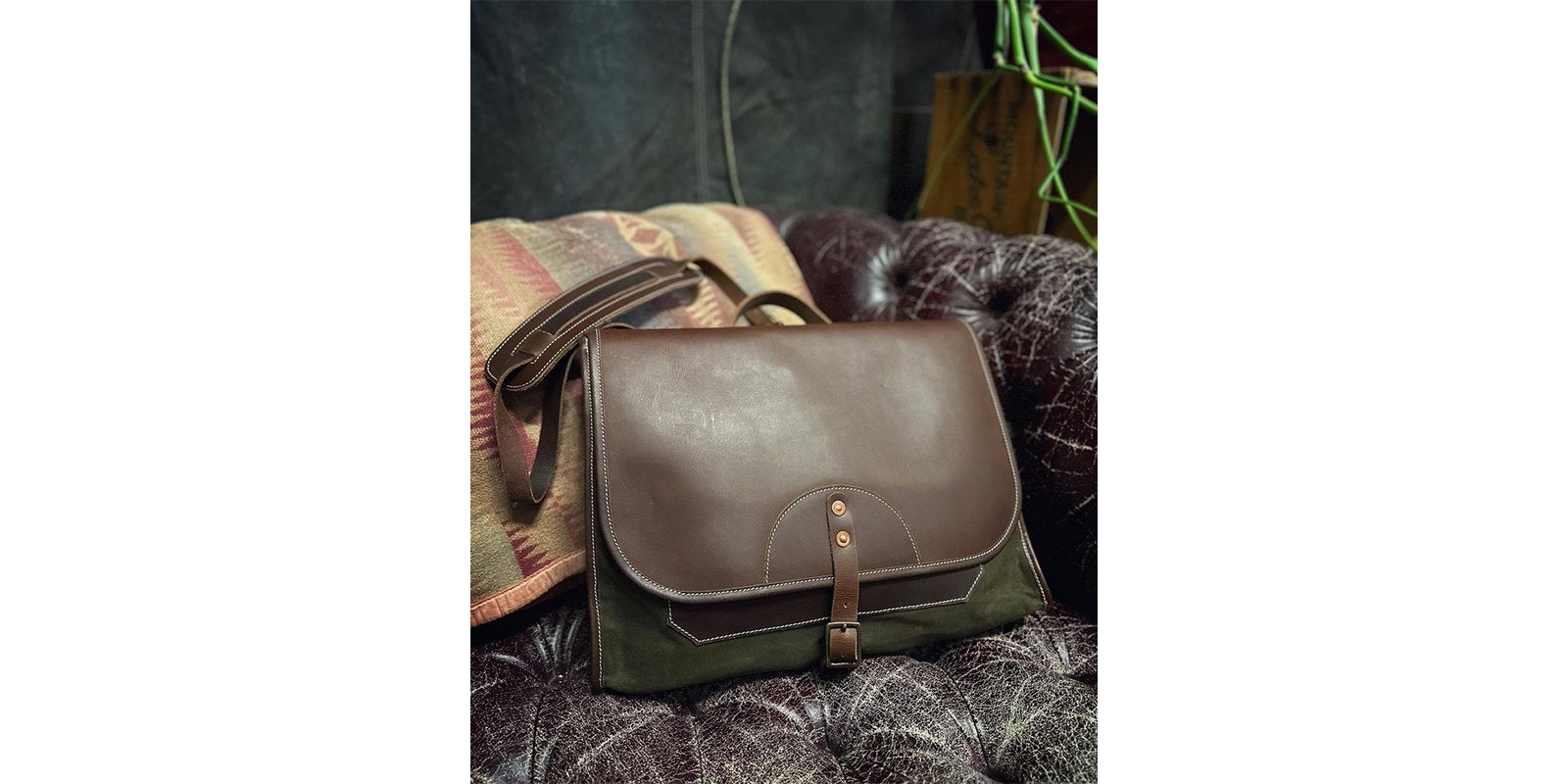 Waxed Canvas Laptop Bag